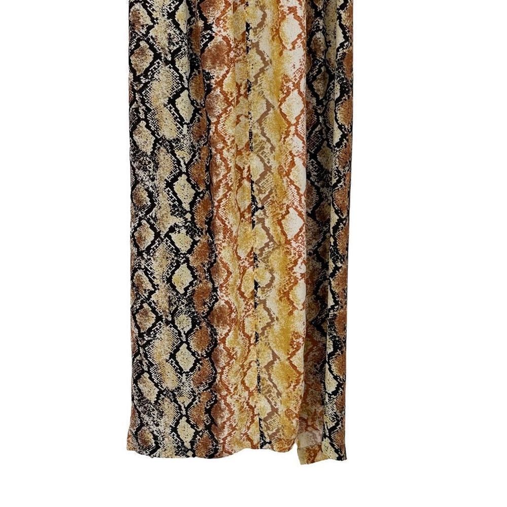 L*Space Mia Swimsuit Cover Up Skirt Pretty In Python Brown Gold MIASK21 Women XS - Picture 9 of 12